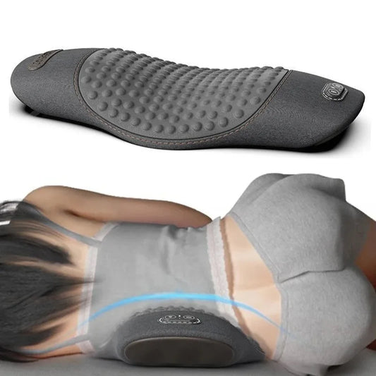 🔥 Electric Heated Lumbar Massage Pillow — Relieve Lower Back Pain Instantly